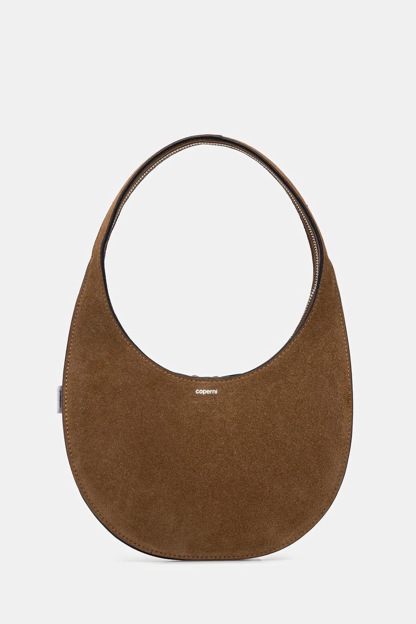 Weekend Max Mara geantă piele SPANISHHERITAGE culoarea maro