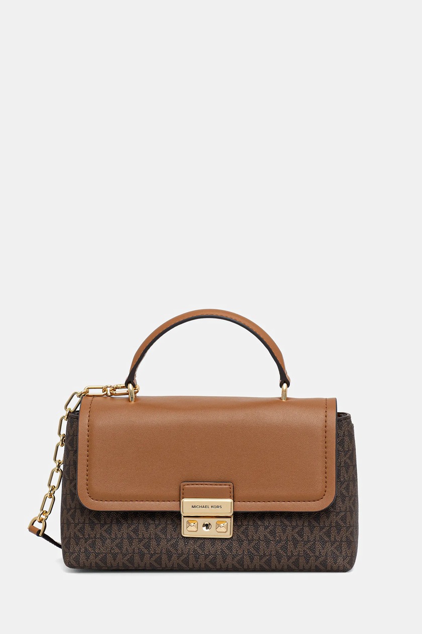 ララピール MICHAEL Michael Kors geantă de piele LAILA culoarea maro