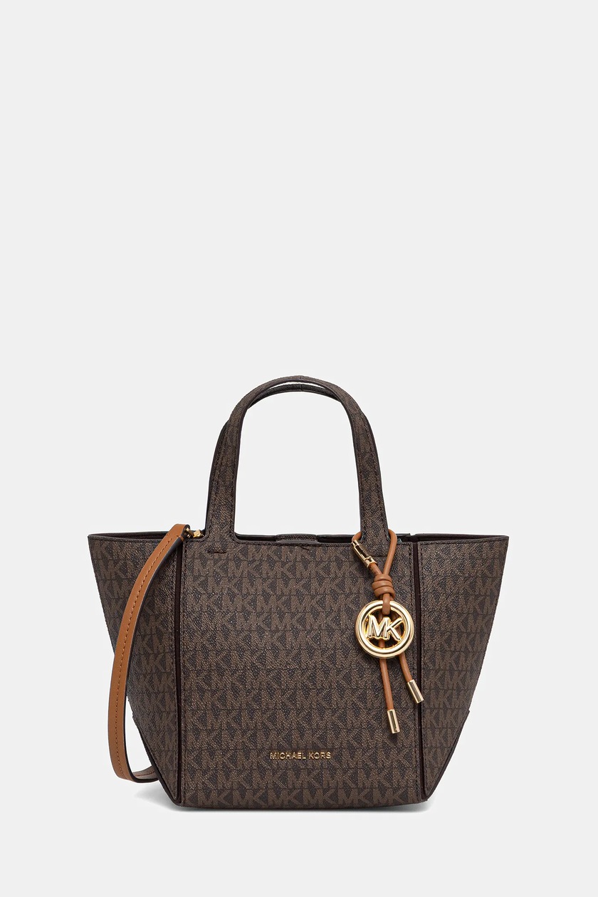 MICHAEL Michael Kors torebka zamszowa LILLIE kolor brązowy