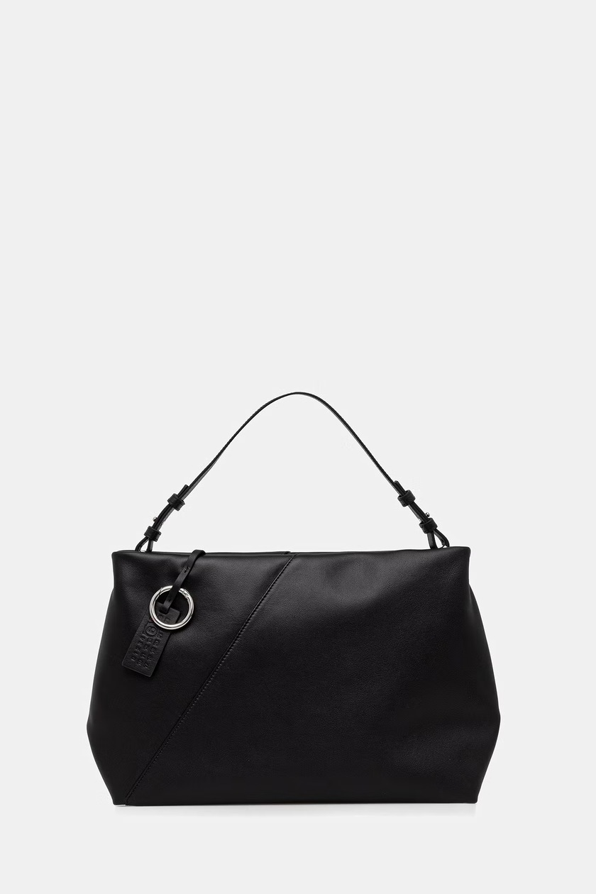 MM6 Maison Margiela leather handbag black color SB5ZH0021.P7187