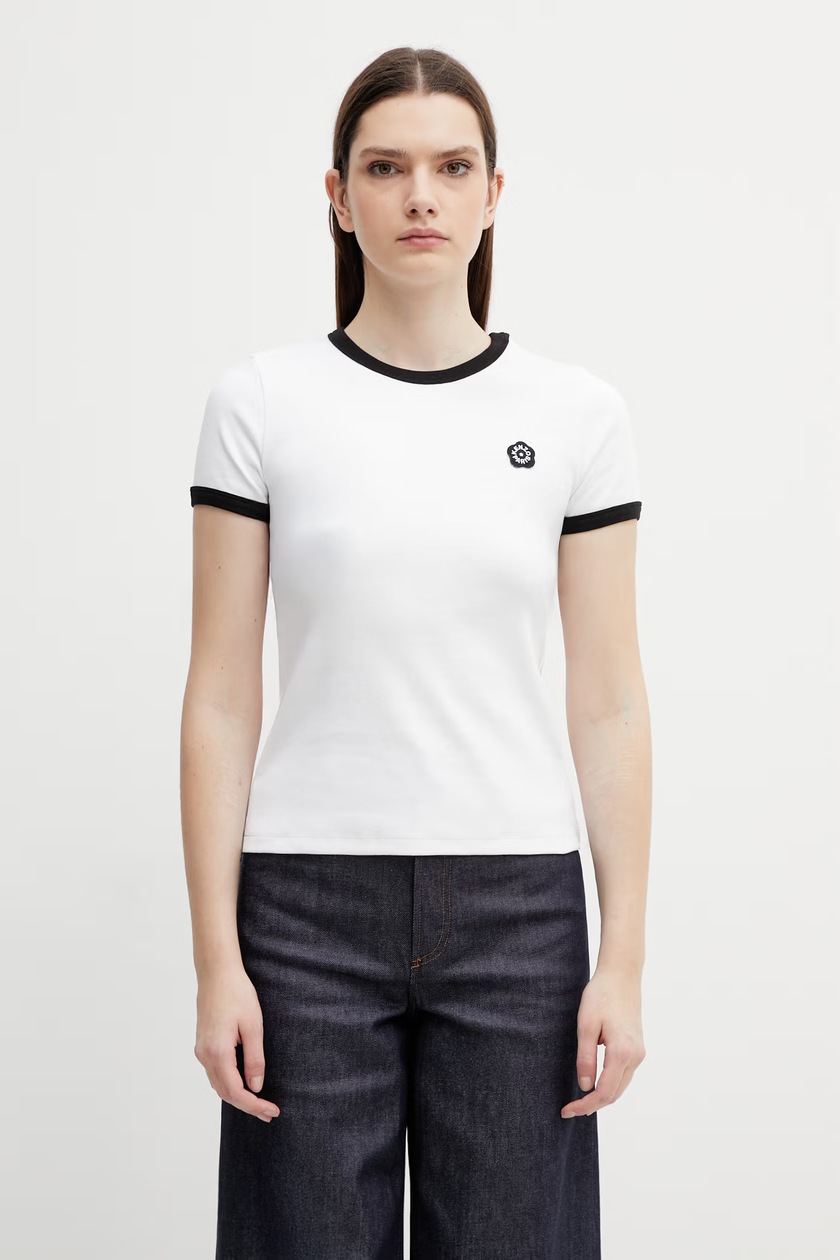 A Bathing Ape cotton t-shirt BABY LISA ON BAPE TEE women's white
