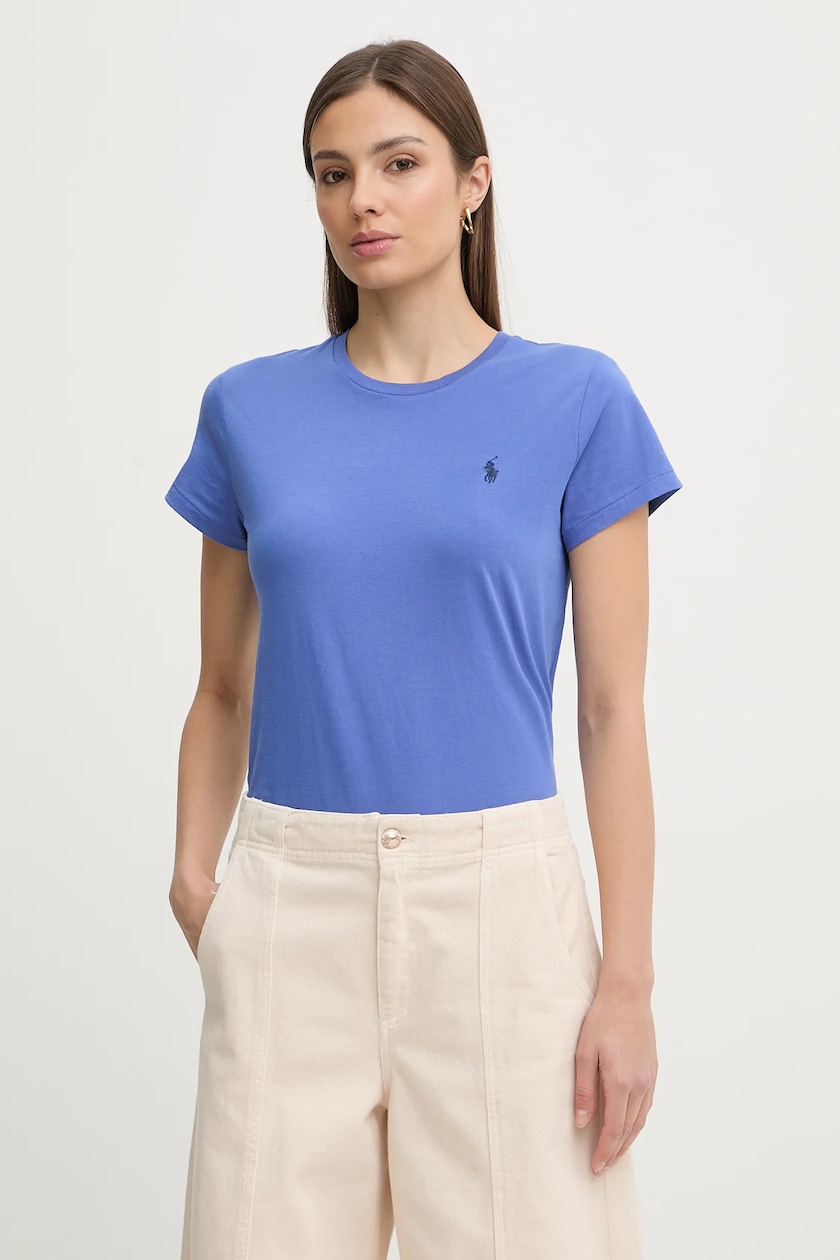 Polo Ralph Lauren t-shirt women's blue color 211891673 at PRM US Polo Ralph Lauren t-shirt women's blue color 211891673 at PRM US