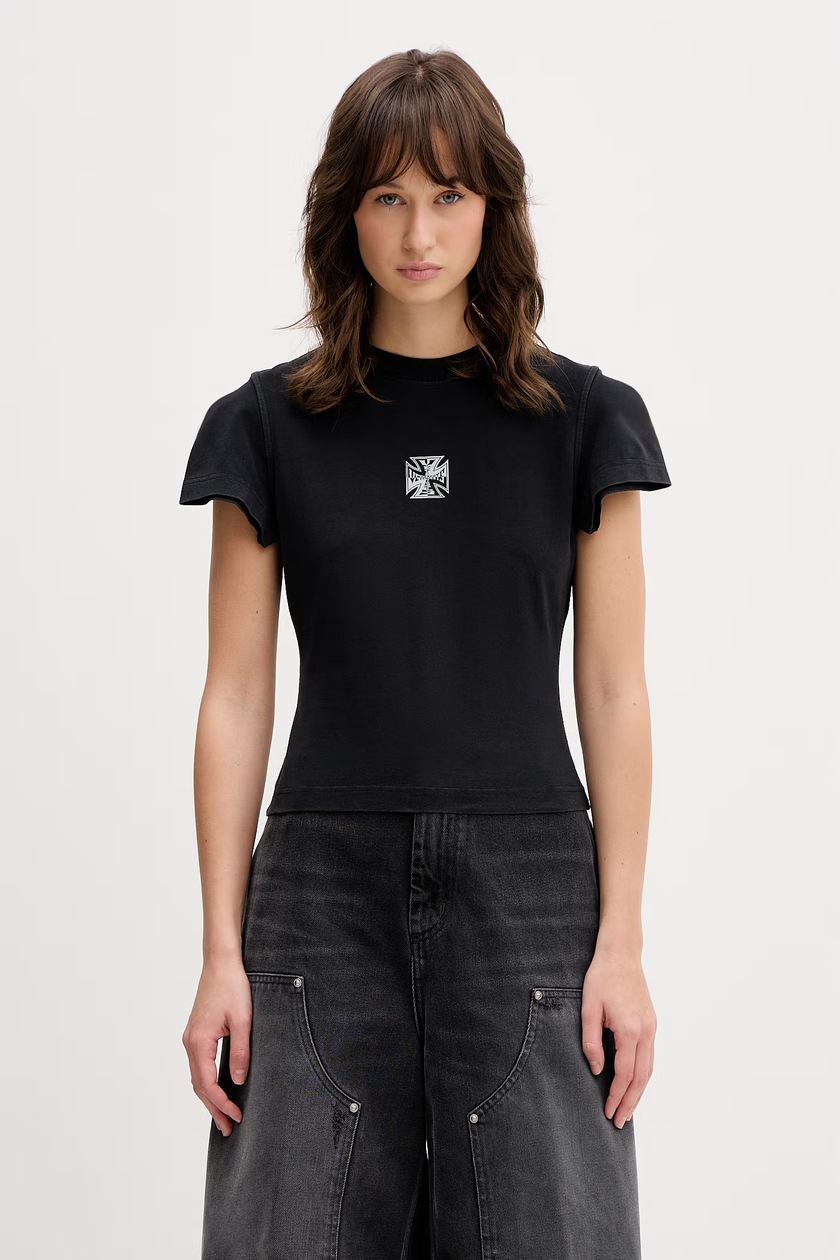 VETEMENTS t-shirt I'M Perfect You Adjust Cropped Fitted women's