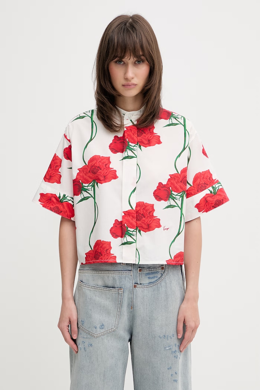 Kenzo cotton shirt Boke Flower Oversize Shirt PRM EU Kenzo cotton shirt Boke Flower Oversize Shirt PRM EU