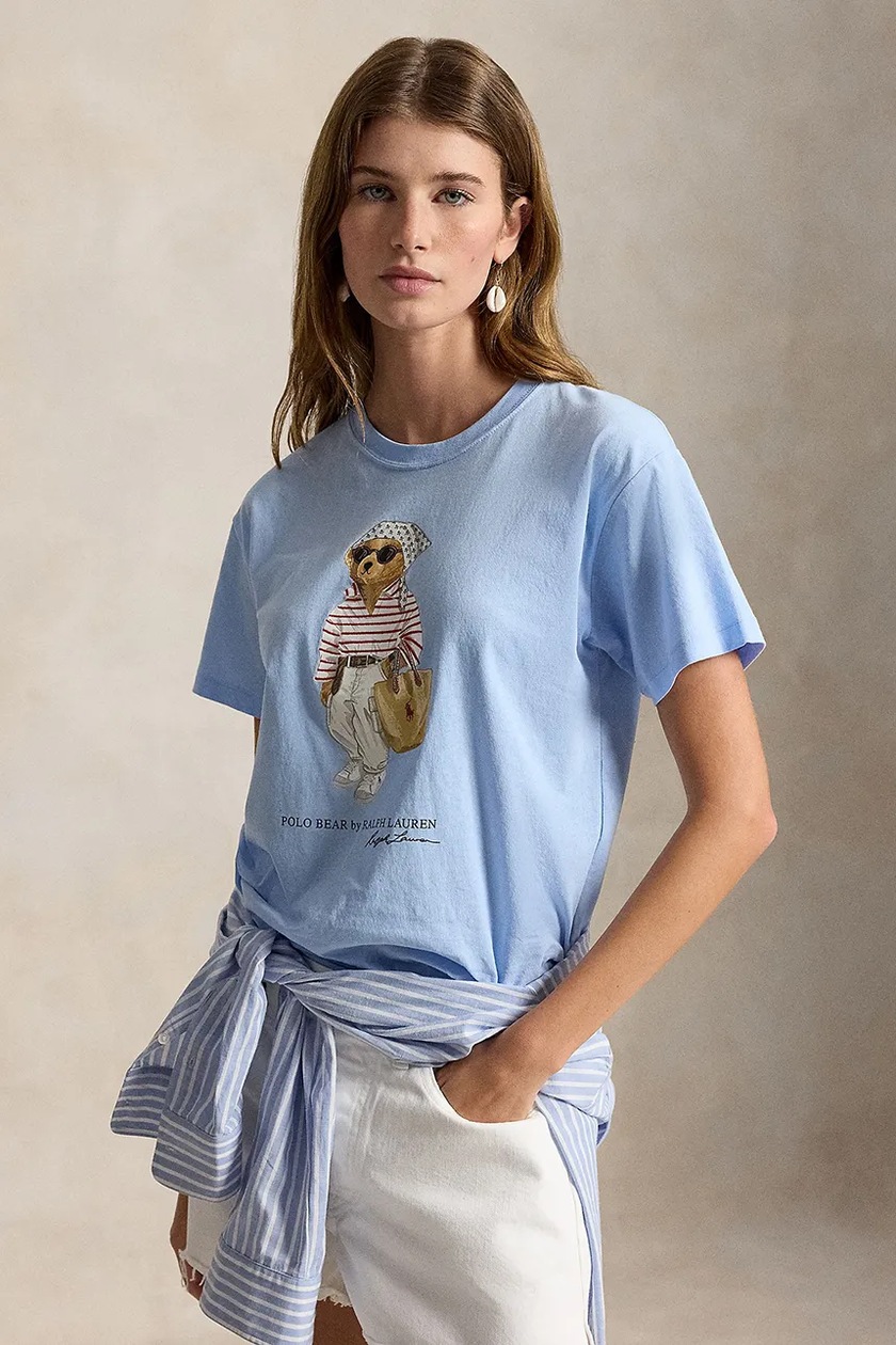 Polo Ralph Lauren polo shirt women's blue color at PRM US