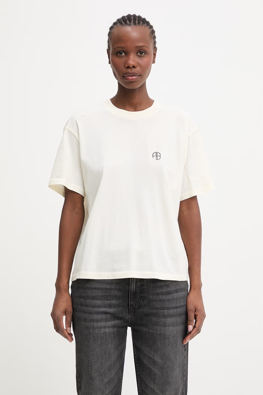 Anine Bing cotton t-shirt Lili Tee Ab X Dk X Brigitte Bardot PRM EU