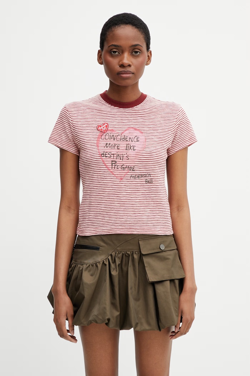 Andersson Bell longsleeve shirt Velvet Lace Up Longsleeve pink
