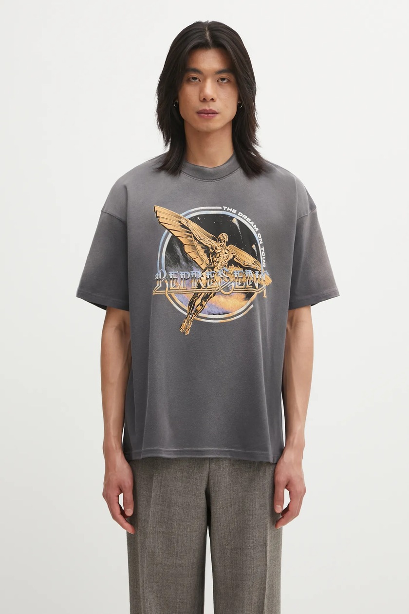 Andersson Bell cotton t-shirt Love men's gray color with a print