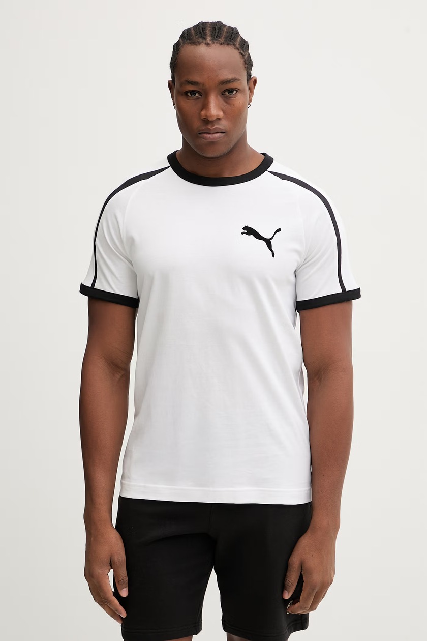 Puma футболка мужская хлопковая PUMA x PLEASURES Typo Tee белая