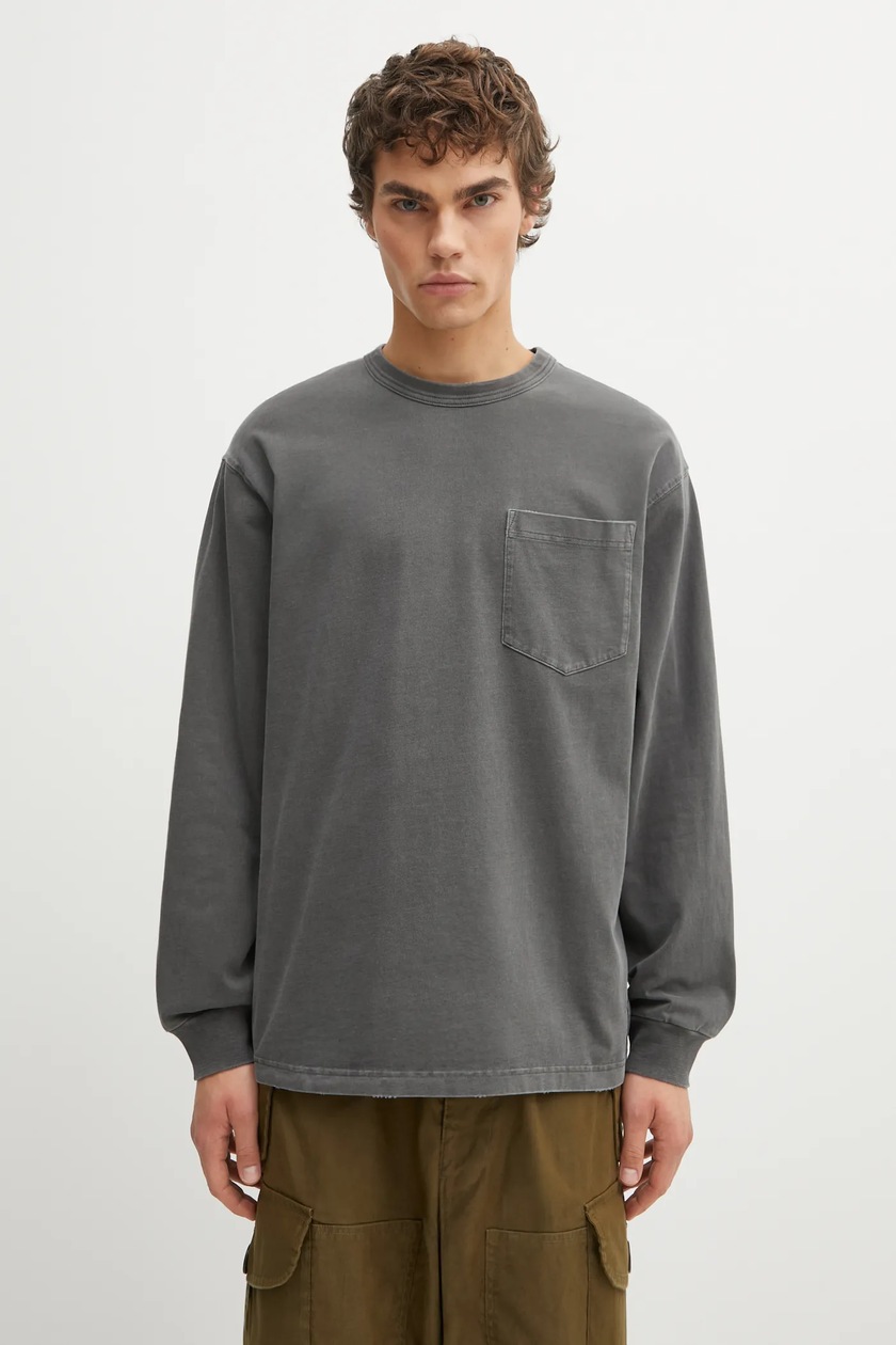 NEIGHBORHOOD cotton longsleeve top Pigment Dyed Crewneck Ls PRM EU