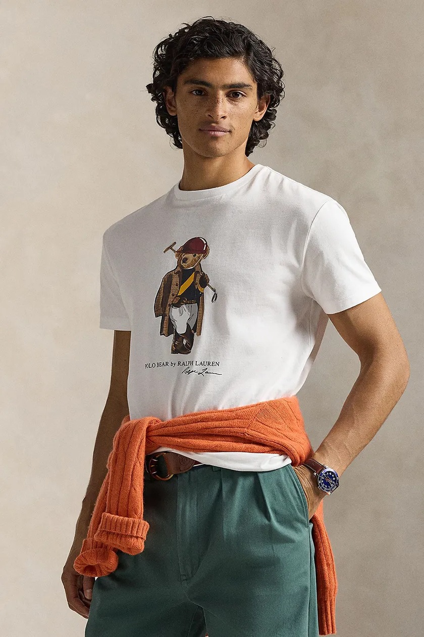 KAZUPOLO RALPH LAUREN ホワイト ポロシャツ S 大きいサイズ メンズ POLO RALPH LAUREN (ポロ ラルフローレン) 胸ロゴ