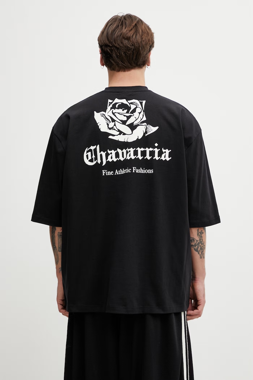 adidas Originals cotton t-shirt Q12 TS SPONSOR men's black color adidas Originals cotton t-shirt Q12 TS SPONSOR men's black color