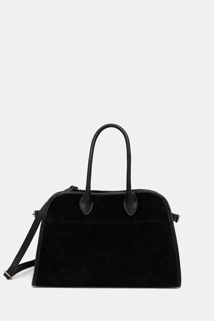 Answear.LAB torebka zamszowa kolor czarny | Answear.com