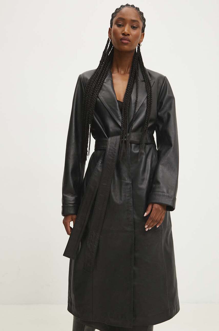 Cappotto pelle donna online