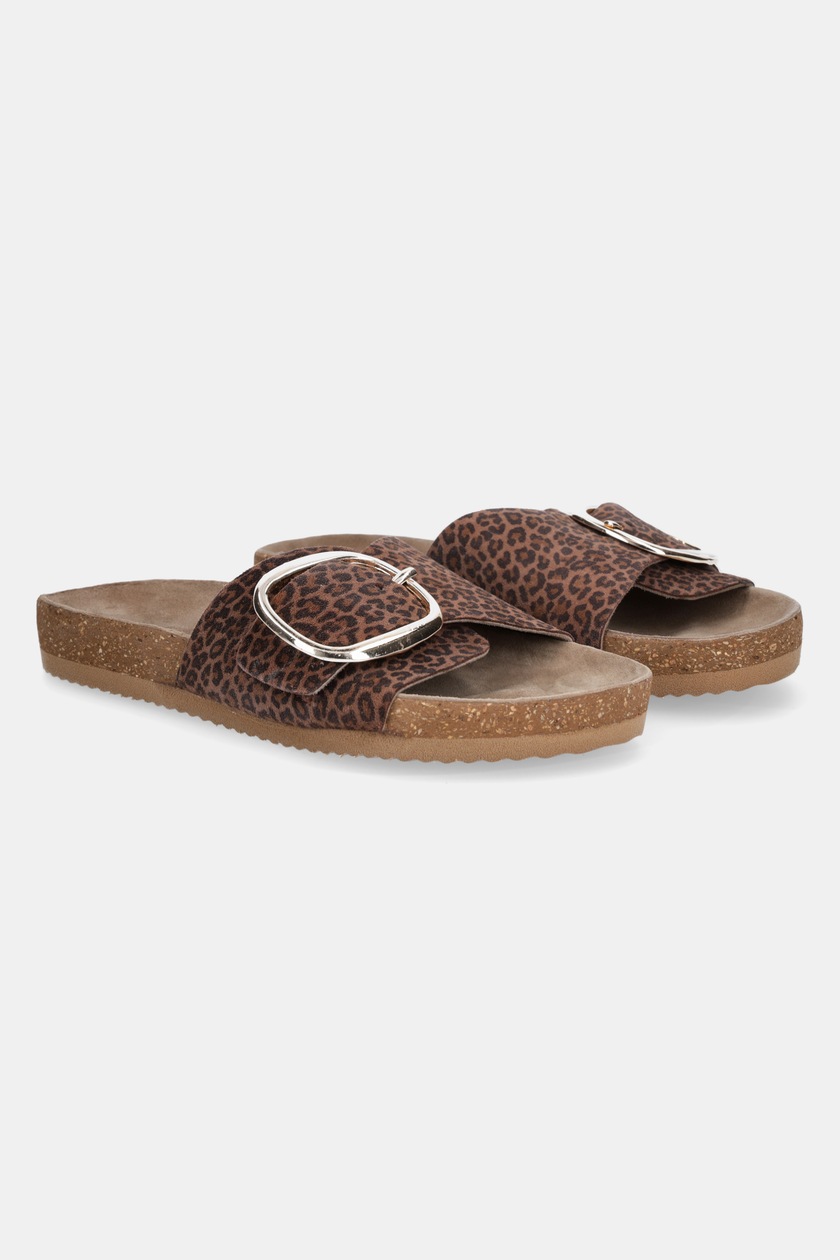 Tommy Hilfiger klapki skórzane TH HARDWARE LEATHER FLAT