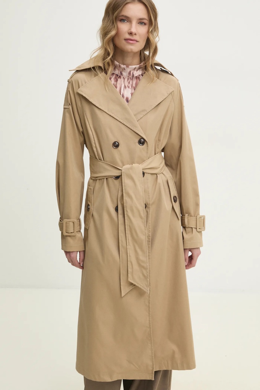Stand Studio płaszcz Janice Jacket damski kolor brązowy