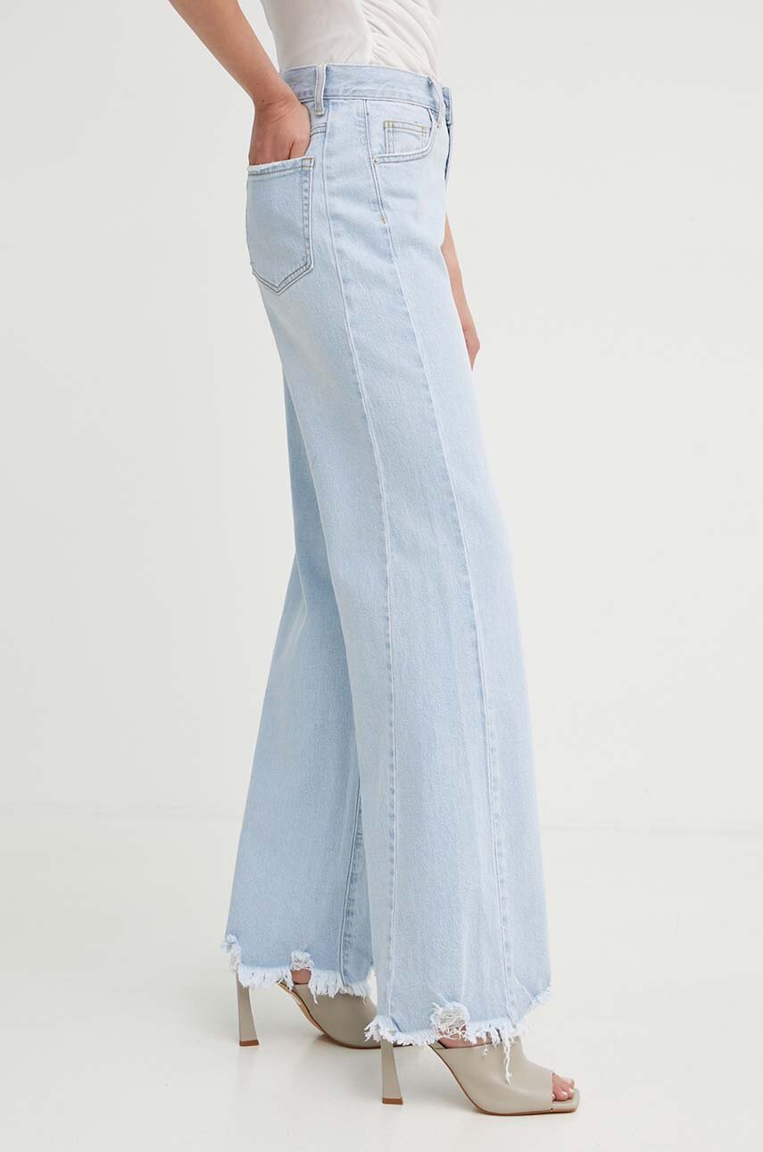 adidas Originals jeansy DENIM ZIP PANT damskie kolor adidas Originals jeansy DENIM ZIP PANT damskie kolor