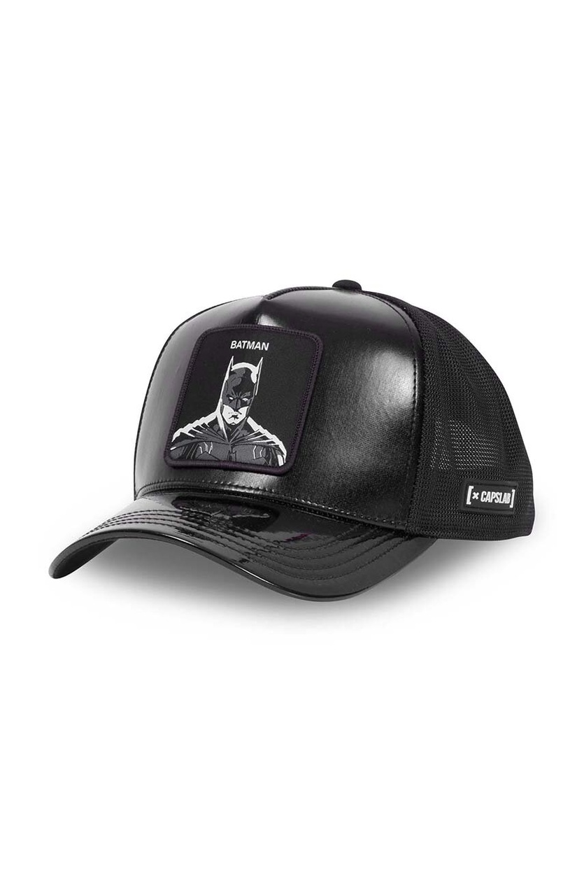 Capslab Batman DC Comics – Trucker Cap Con Patch, Visiera Curva Dorata, Chiusura Snapback, Unisex - 2
