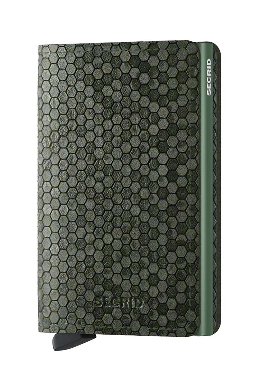 Secrid leather wallet Slimwallet Hexagon Green green color at PRM US