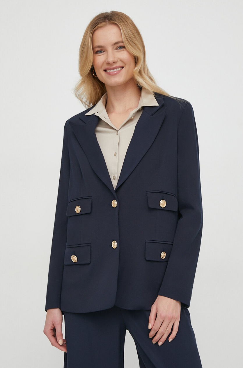 アウターその他 PINKO Woman Blazer Gnawed Blue PINKO: Blazer woman - Gnawed Blue | Pinko jacket 102000A18C