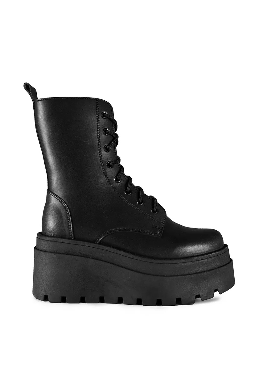 Altercore botki Nolan damskie kolor czarny na platformie Nolan