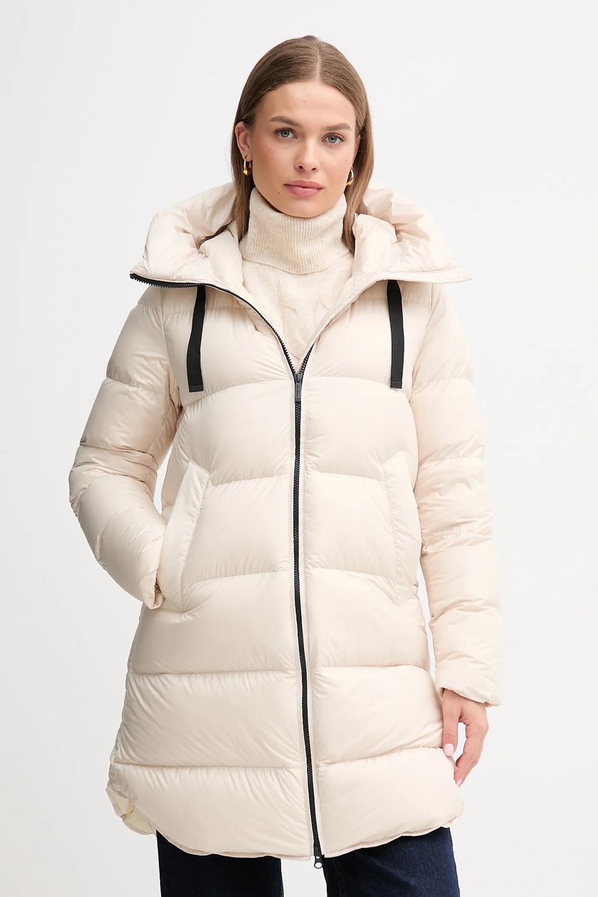 Columbia parka Here and There damska kolor beżowy przejściowa