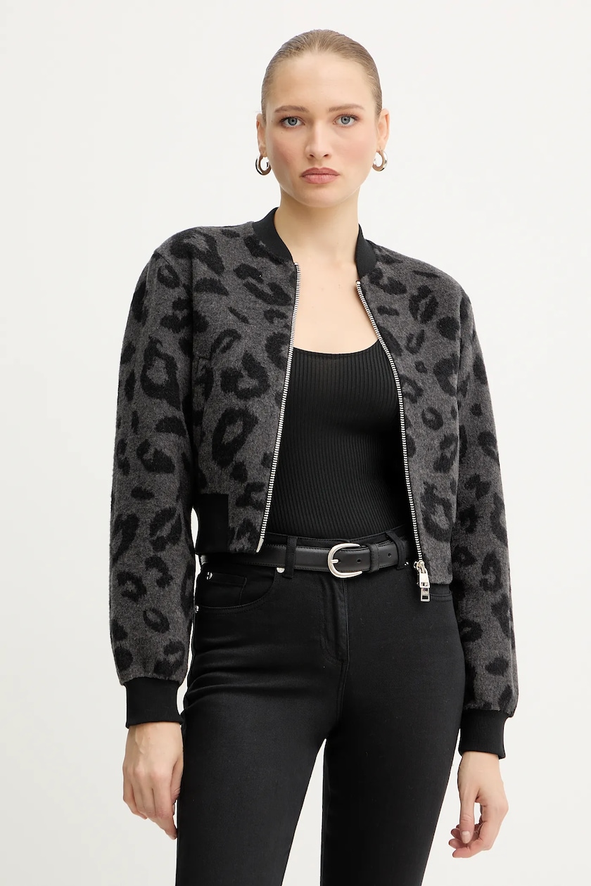 adidas Originals kurtka WOVEN TT ZIP damska kolor szary adidas Originals kurtka WOVEN TT ZIP damska kolor szary