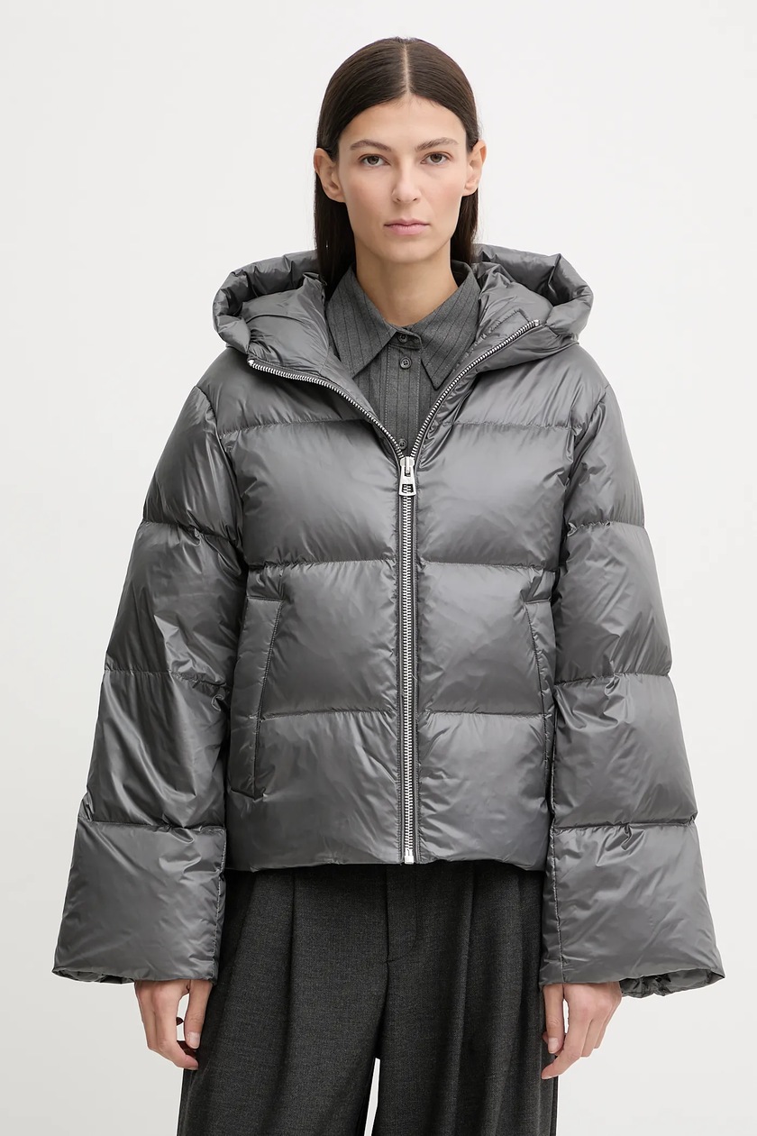 adidas Originals kurtka WOVEN TT ZIP damska kolor szary