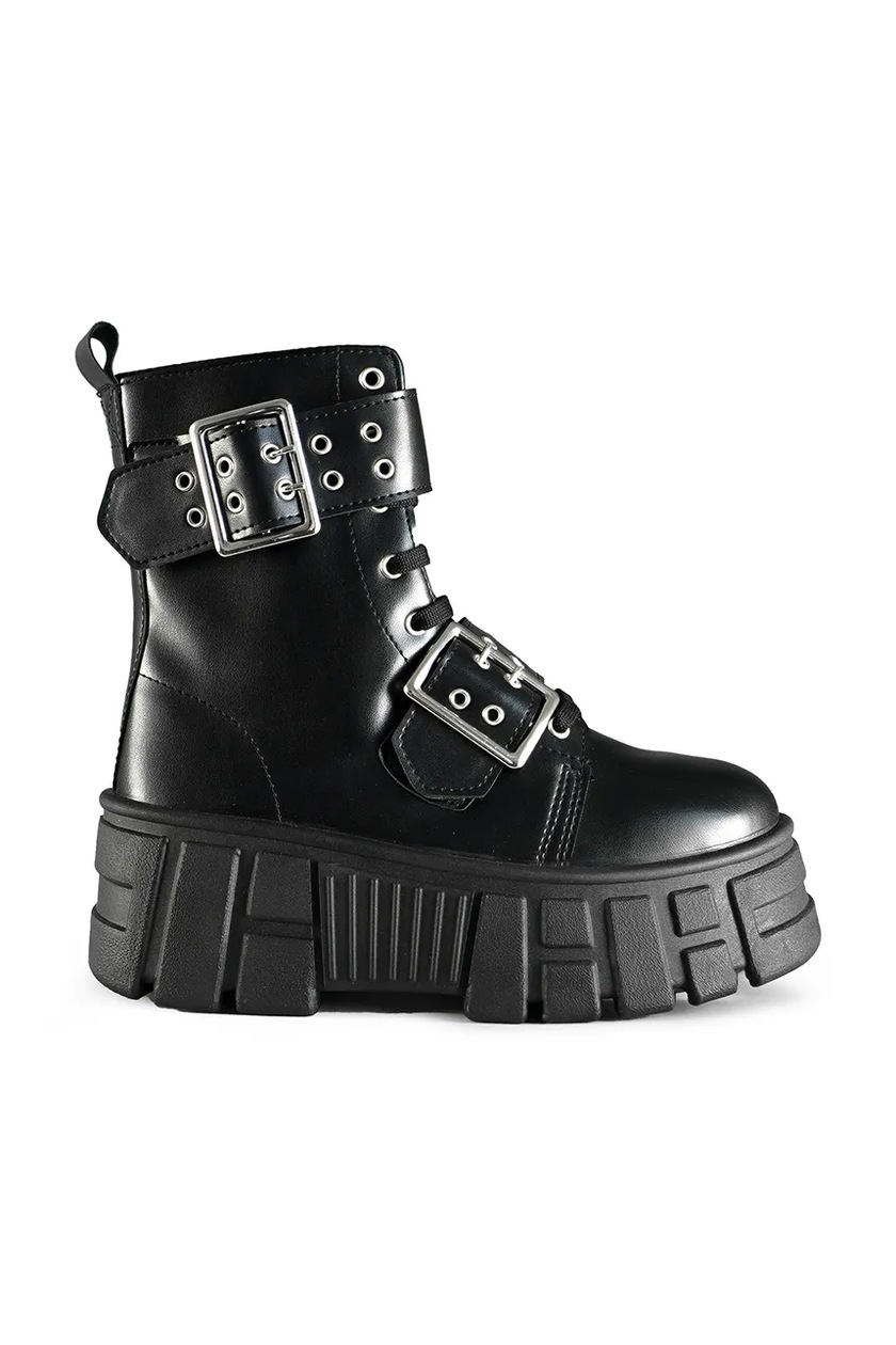 Altercore workery damskie kolor czarny na platformie Nevin