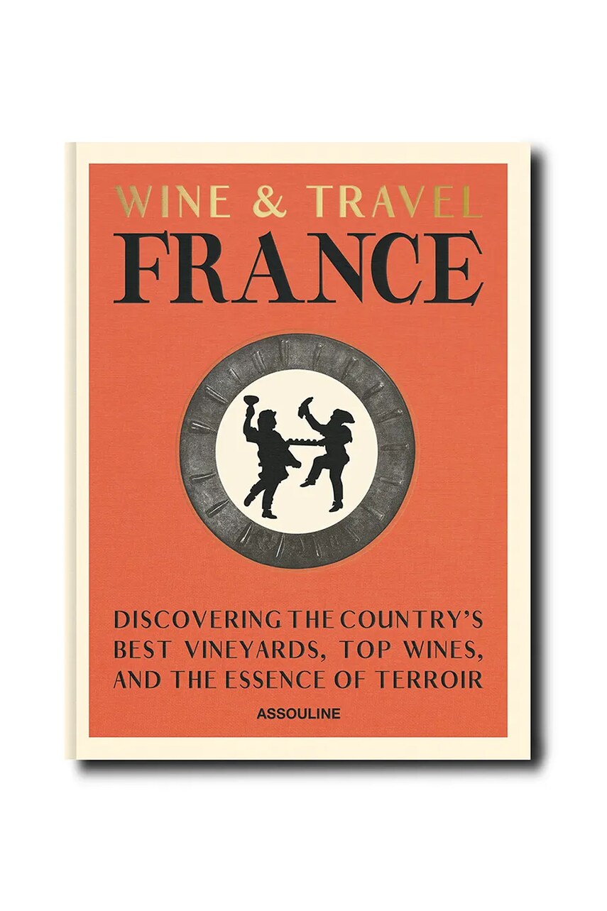Assouline carte Wine & Travel France by Enrico Bernardo, English culoarea portocaliu