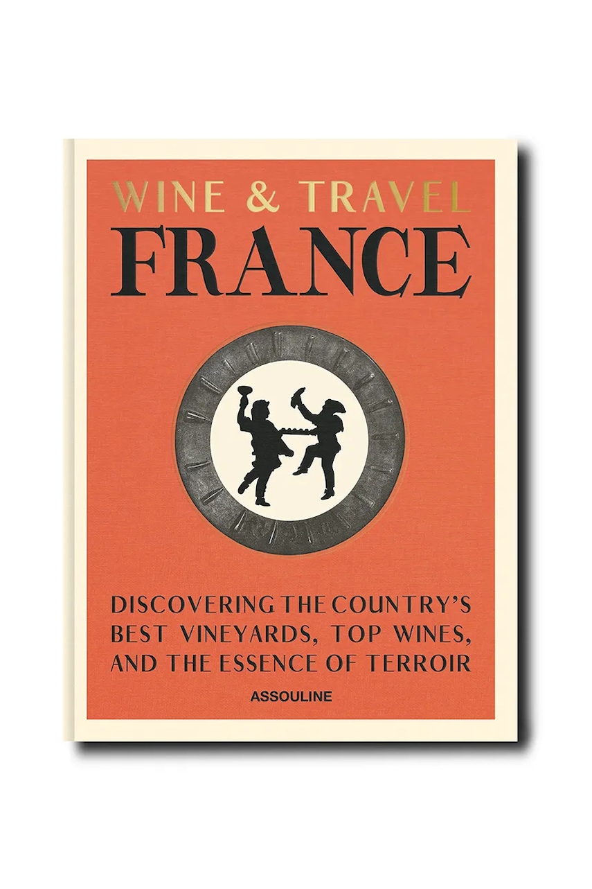 Assouline carte Wine & Travel France by Enrico Bernardo, English culoarea portocaliu