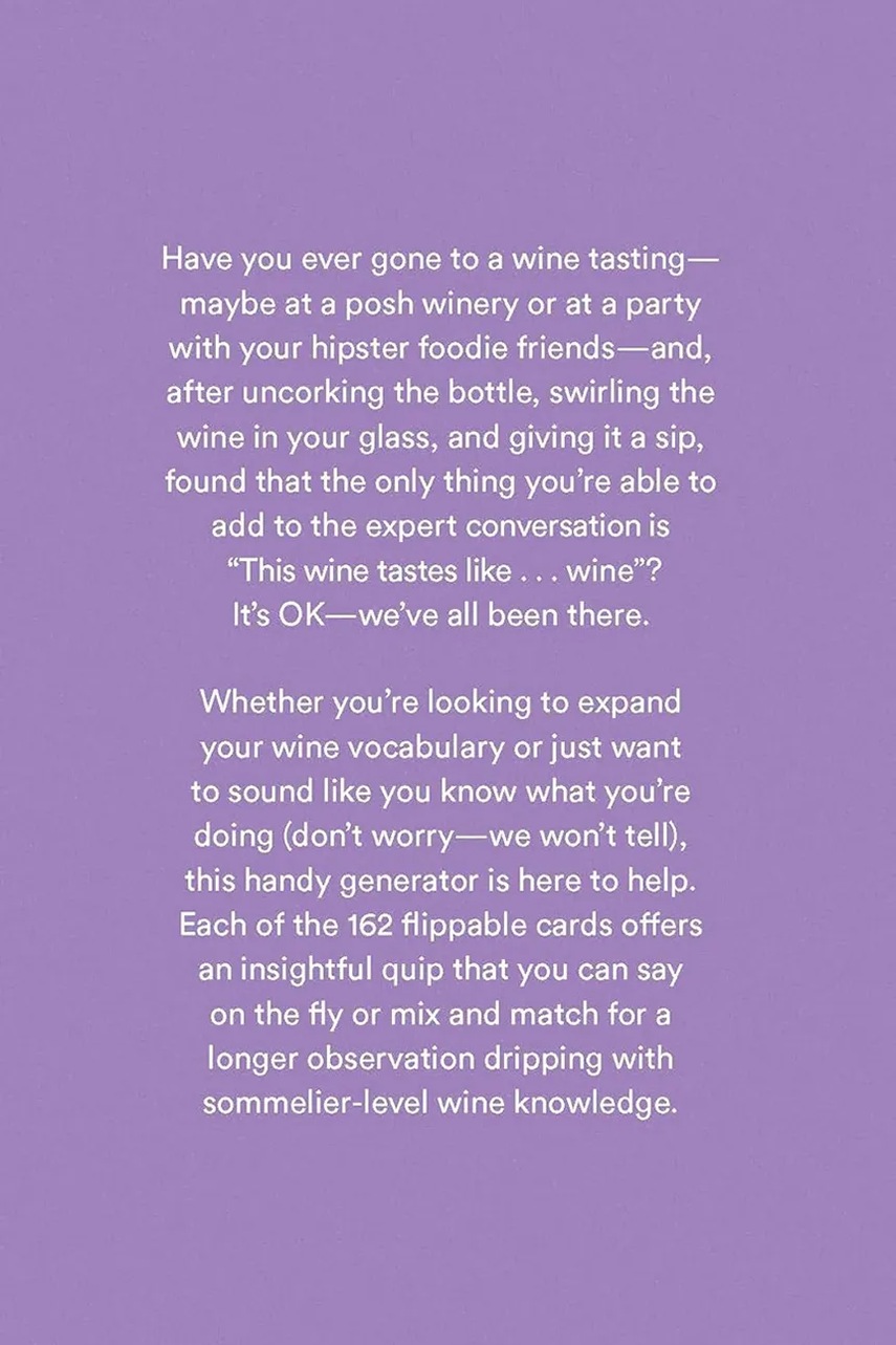Книга Wine Convo Generator, English Книга Wine Convo Generator, English