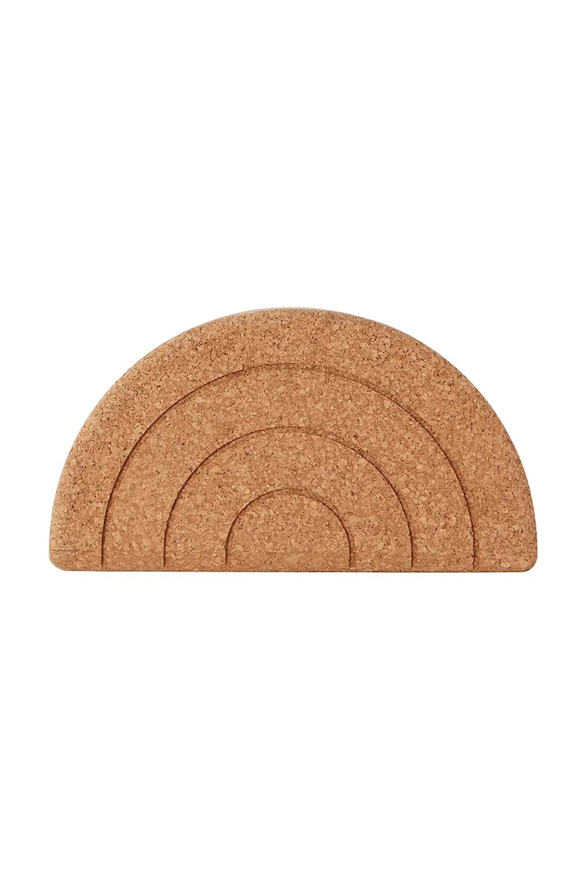 Levně Židle OYOY Cork Step Stool béžová barva
