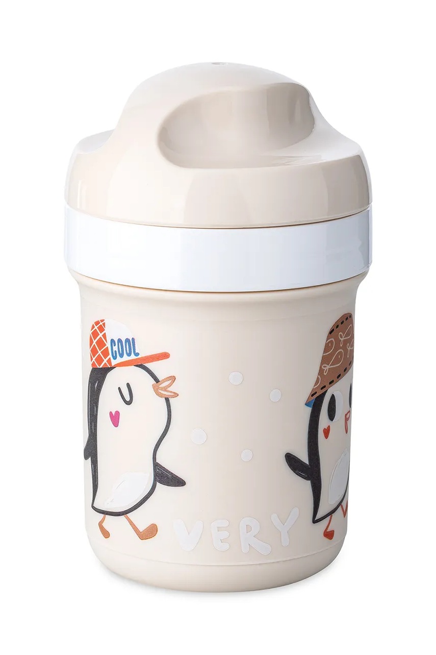 Lunchbox παιδικό με μπουκάλι νερό Koziol Ver Very To Go 200 ml 3-pack χρώμα: μπεζ φωτογραφία