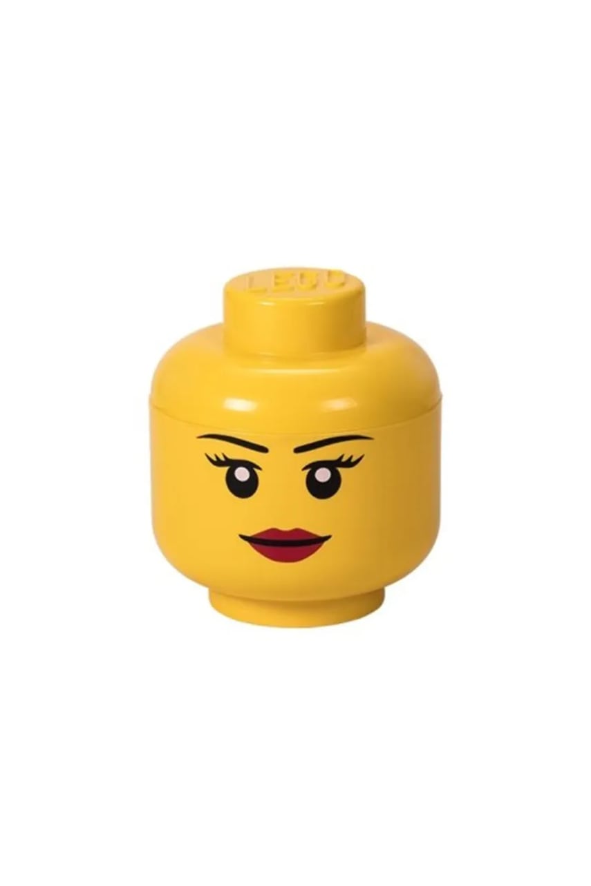 Lego recipient cu capac culoarea galben