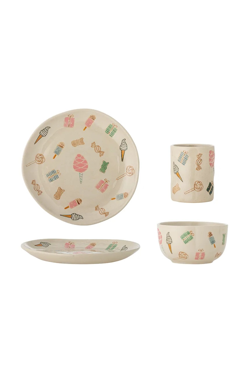 Bloomingville set de veselă pentru copii Nature 210 ml / 335 ml 3-pack Bloomingville set de veselă pentru copii Nature 210 ml / 335 ml 3-pack