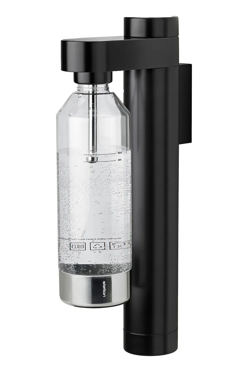 Stelton aparat de apă carbogazoasă cu montaj pe perete Bros culoarea negru