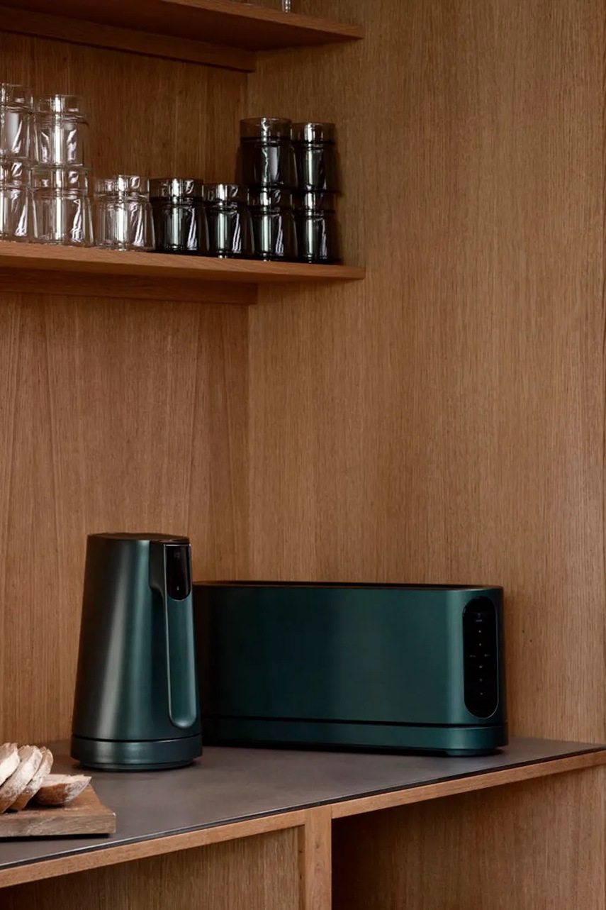 Τοστιέρα με οθόνη αφής Jacob Jensen Long Slot 19,5 x 11 41 cm χρώμα: πράσινο φωτογραφία