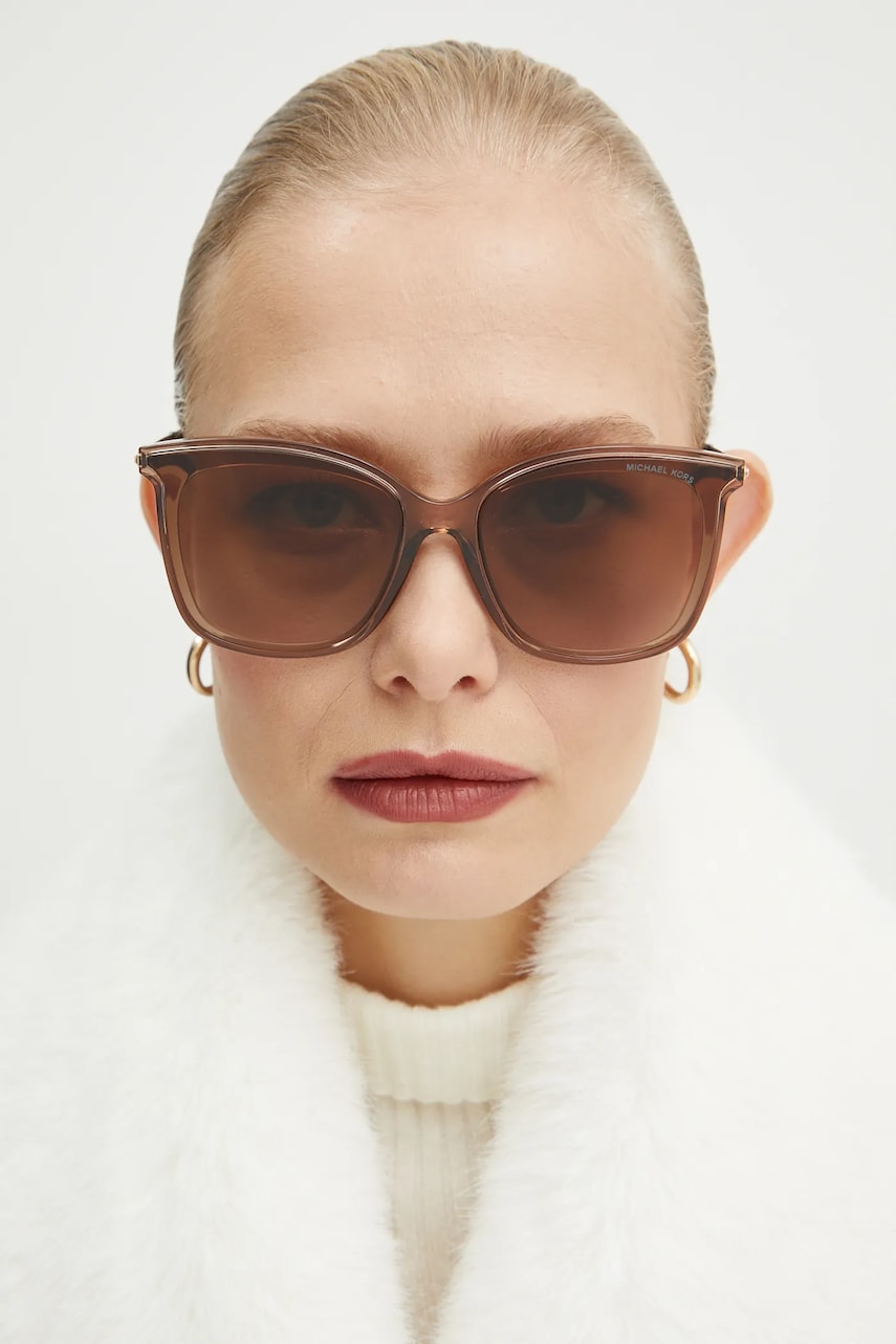 Michael Kors ochelari de soare femei, culoarea maro Michael Kors ochelari de soare femei, culoarea maro