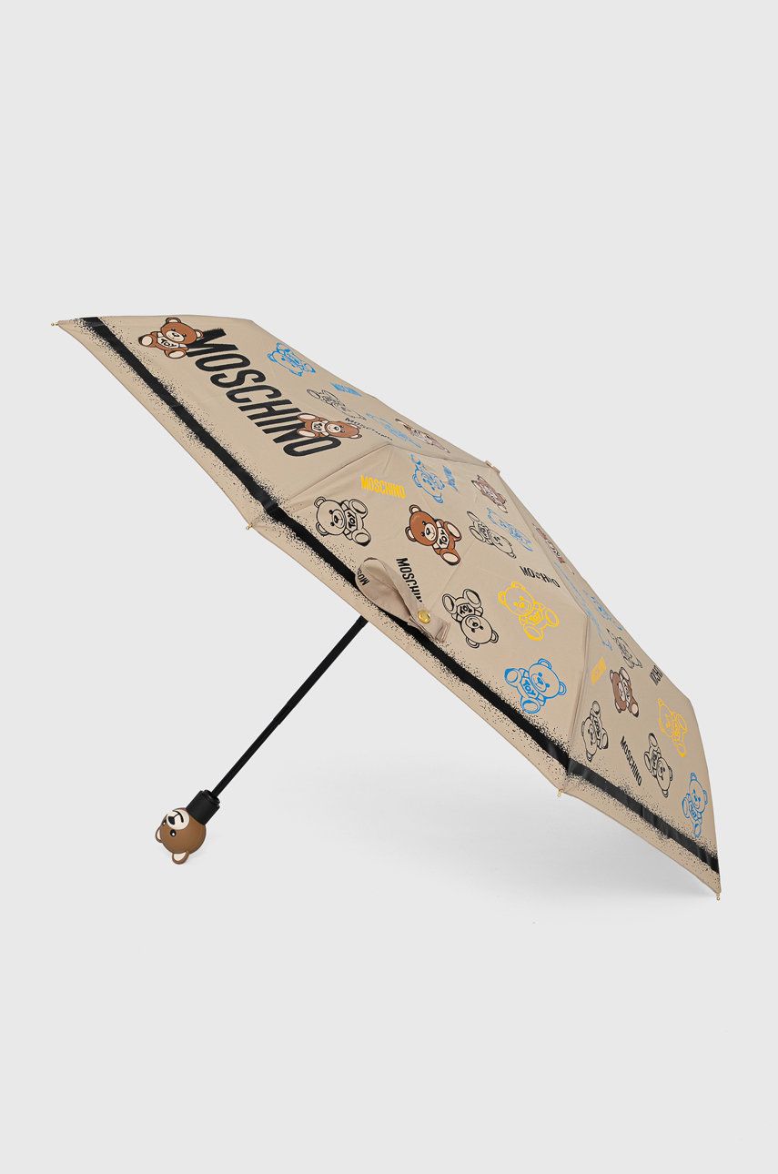 Moschino Parasol kolor beżowy