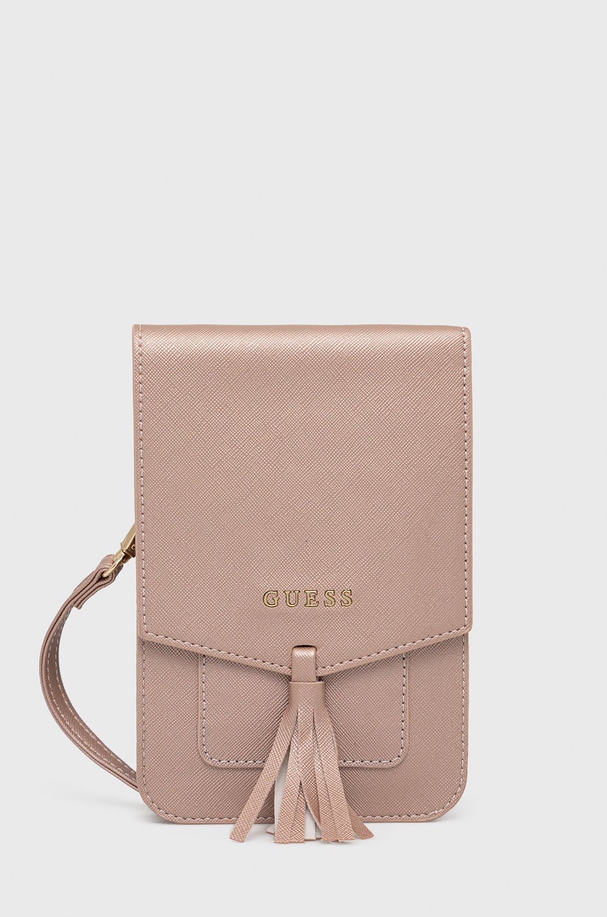 

Калъф за телефон Guess в розово, Розов