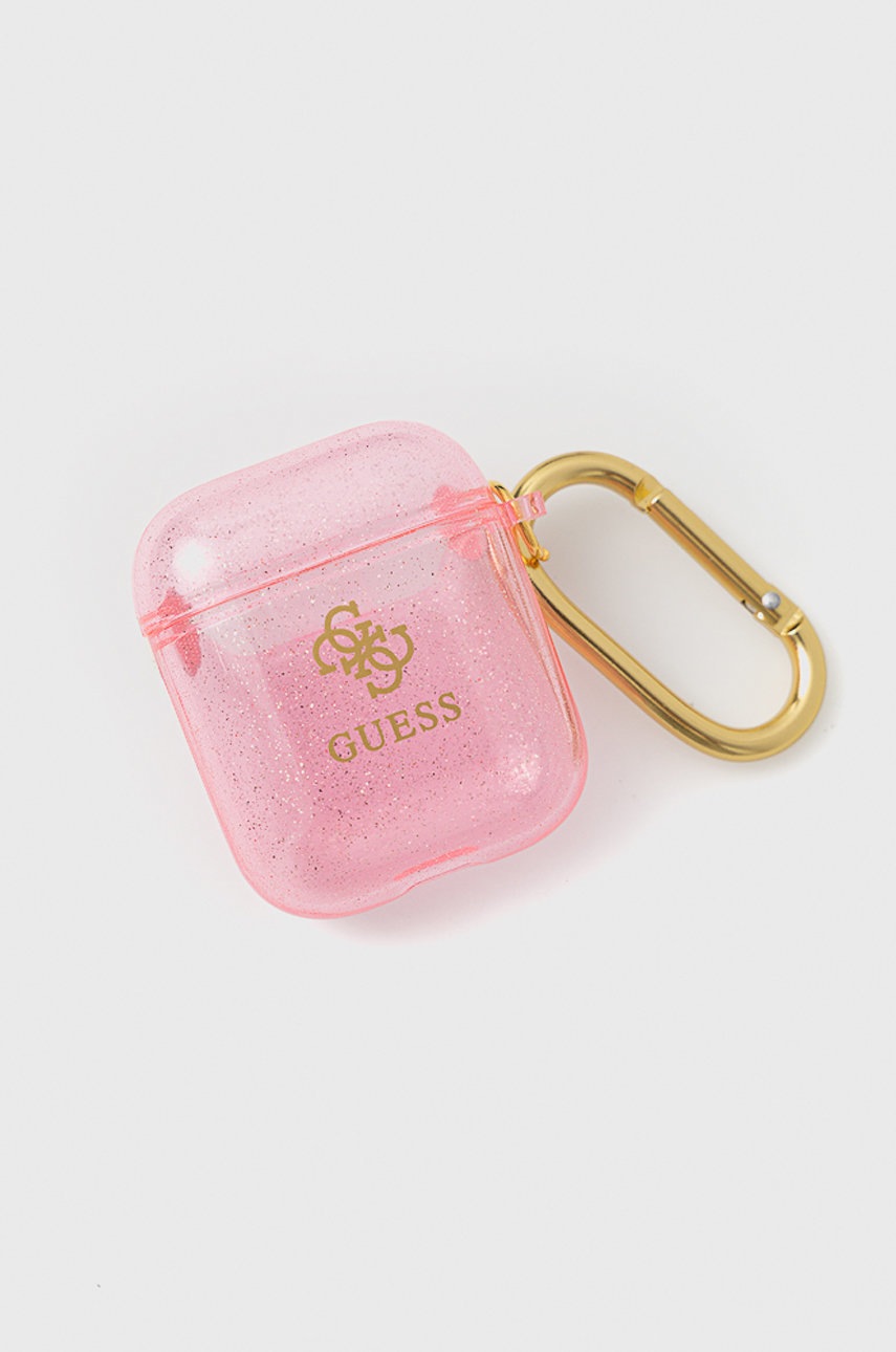 

Чохол для Airpods Guess колір рожевий