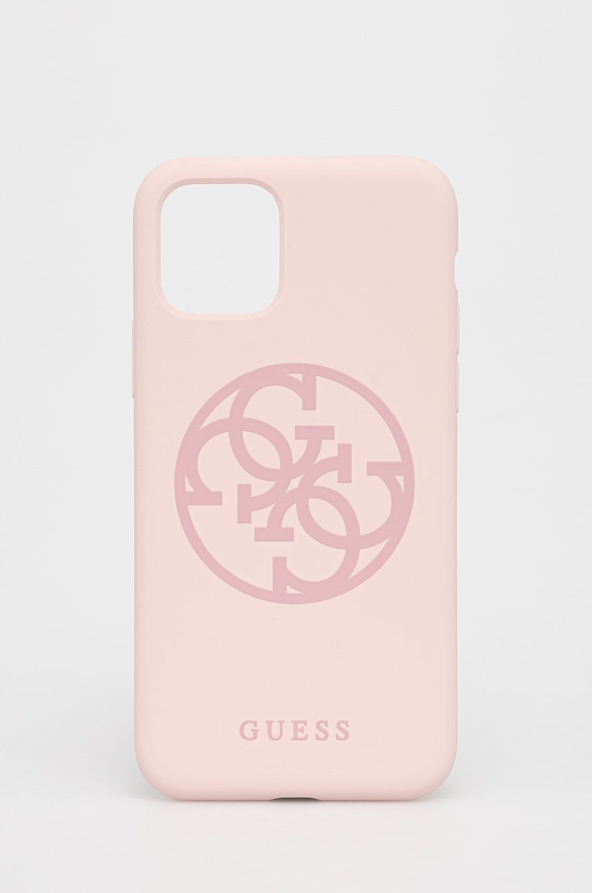 Puzdro na mobil Guess iPhone 11 Pro ružová farba