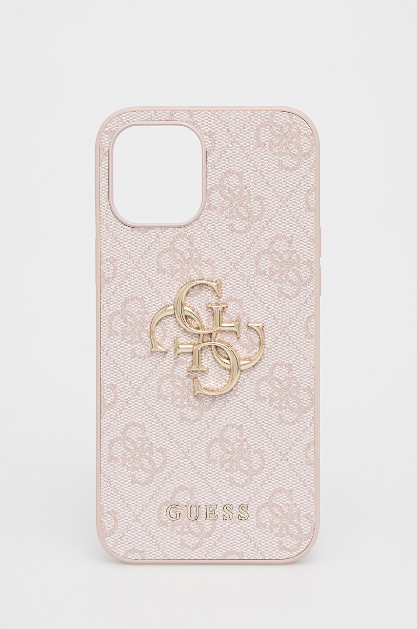 

Кейс за телефон Guess iPhone 12 Pro Max в розово, Розов