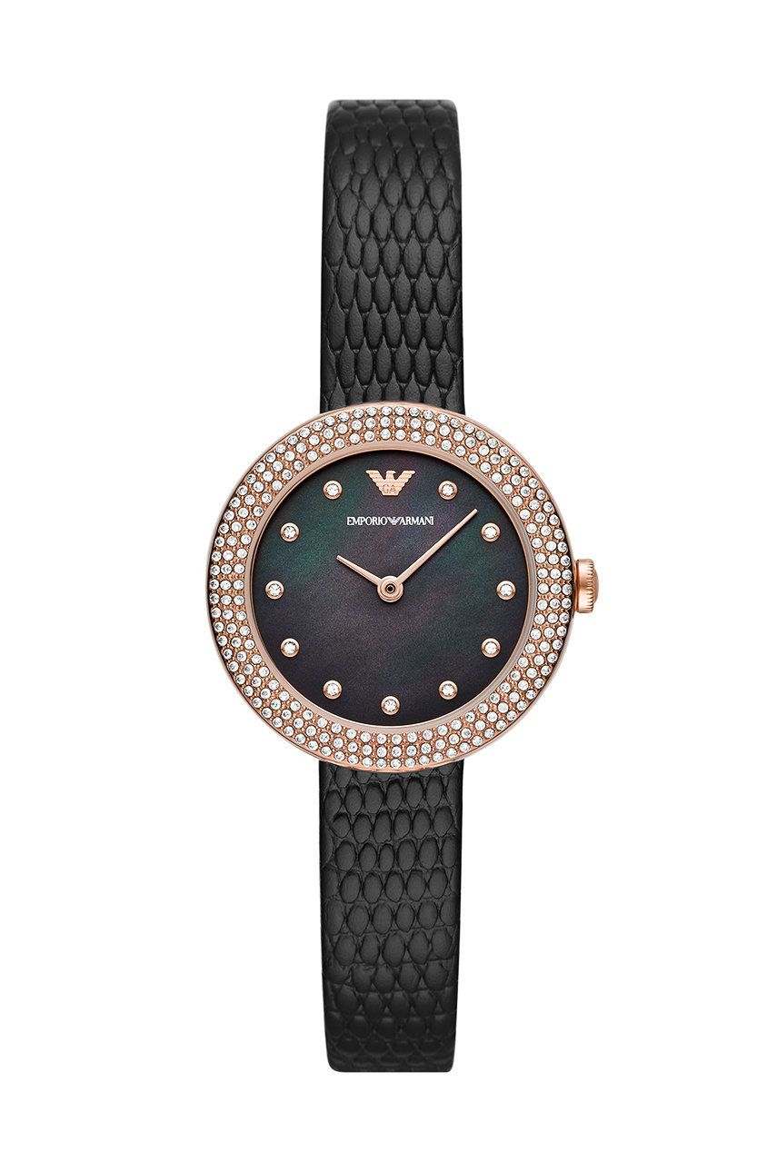 Emporio Armani ceas femei, culoarea auriu Accesorii imagine noua