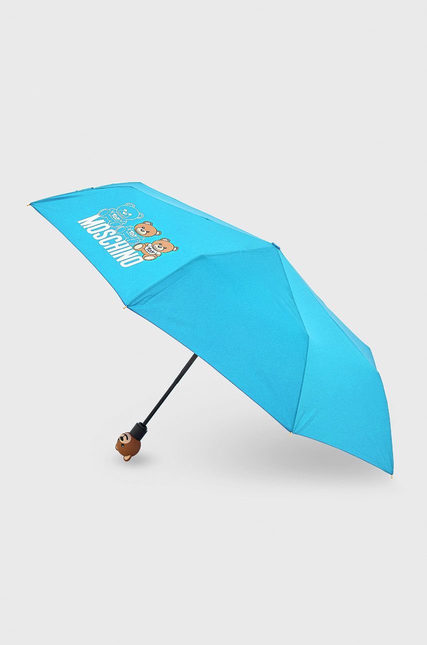 Moschino umbrela culoarea turcoaz