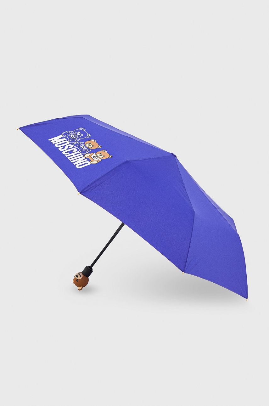 Moschino parasol kolor fioletowy