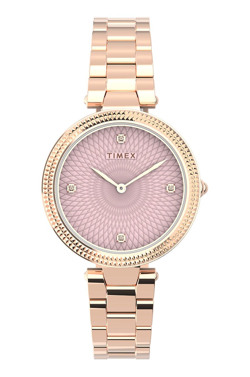 Timex zegarek TW2V24300 City damski kolor złoty