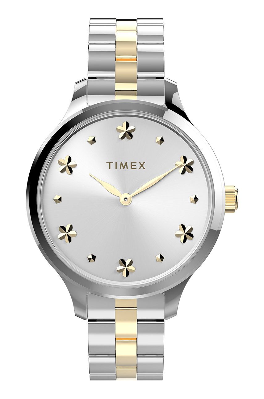 Timex ceas Tw2v23500 Peyton With Floral Markers femei, culoarea argintiu Accesorii imagine noua
