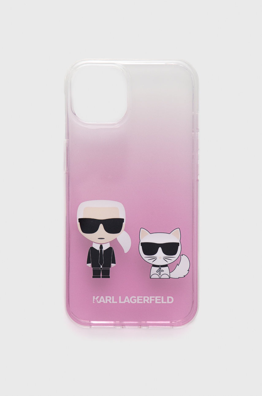 

Кейс за телефон Karl Lagerfeld за iPhone 13 в розово, Розов